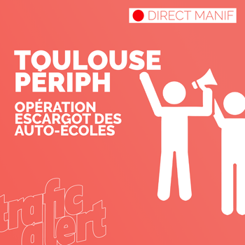 Opération escargot sur le périph de Toulouse