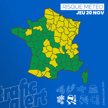 Vigilance jaune liée aux risques de neige ou de verglas